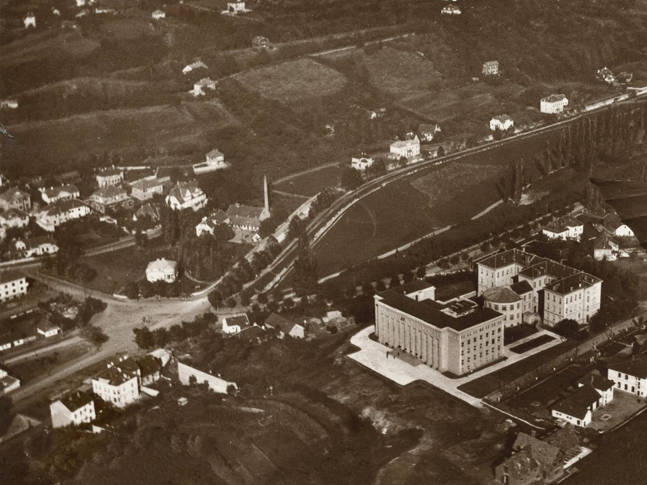 Higijenski zavod. Rockfellerova ulica, Gupčeva zvijezda, Ksaverska cesta, oko 1930. godine